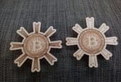 Bitcoin magnetický odznak