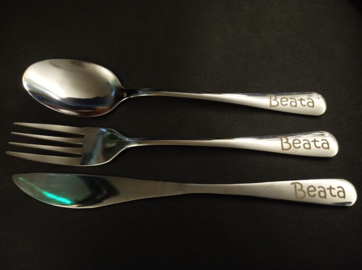 Camping cutlery set with custom name or logo🍴 kempingový príborový set s menom či logom