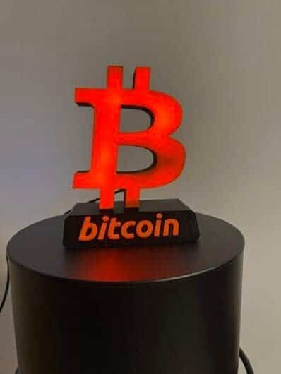 LED Bitcoin light USB-C