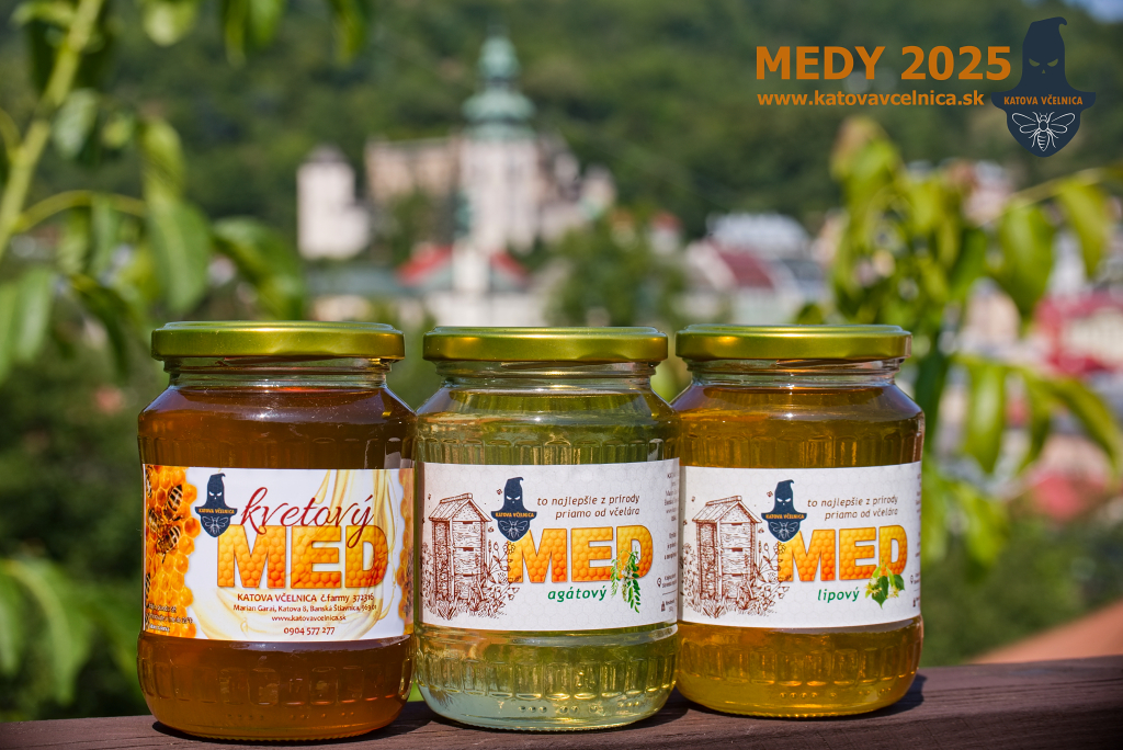 Včelí med 1,5kg 3kombo Kvetový jarný, Agát a Lipa
