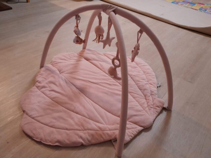 Plush Pink Sensory Baby Playmat