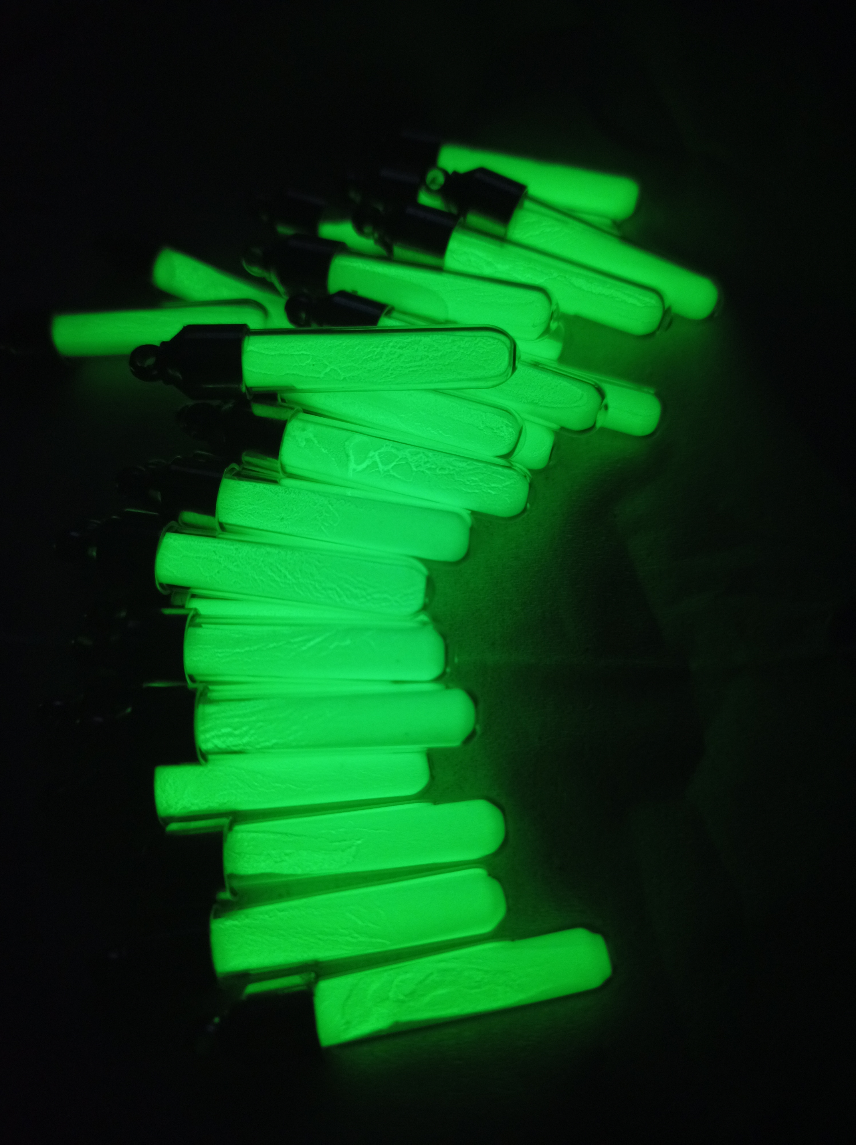 Handmade glow in the dark pendant