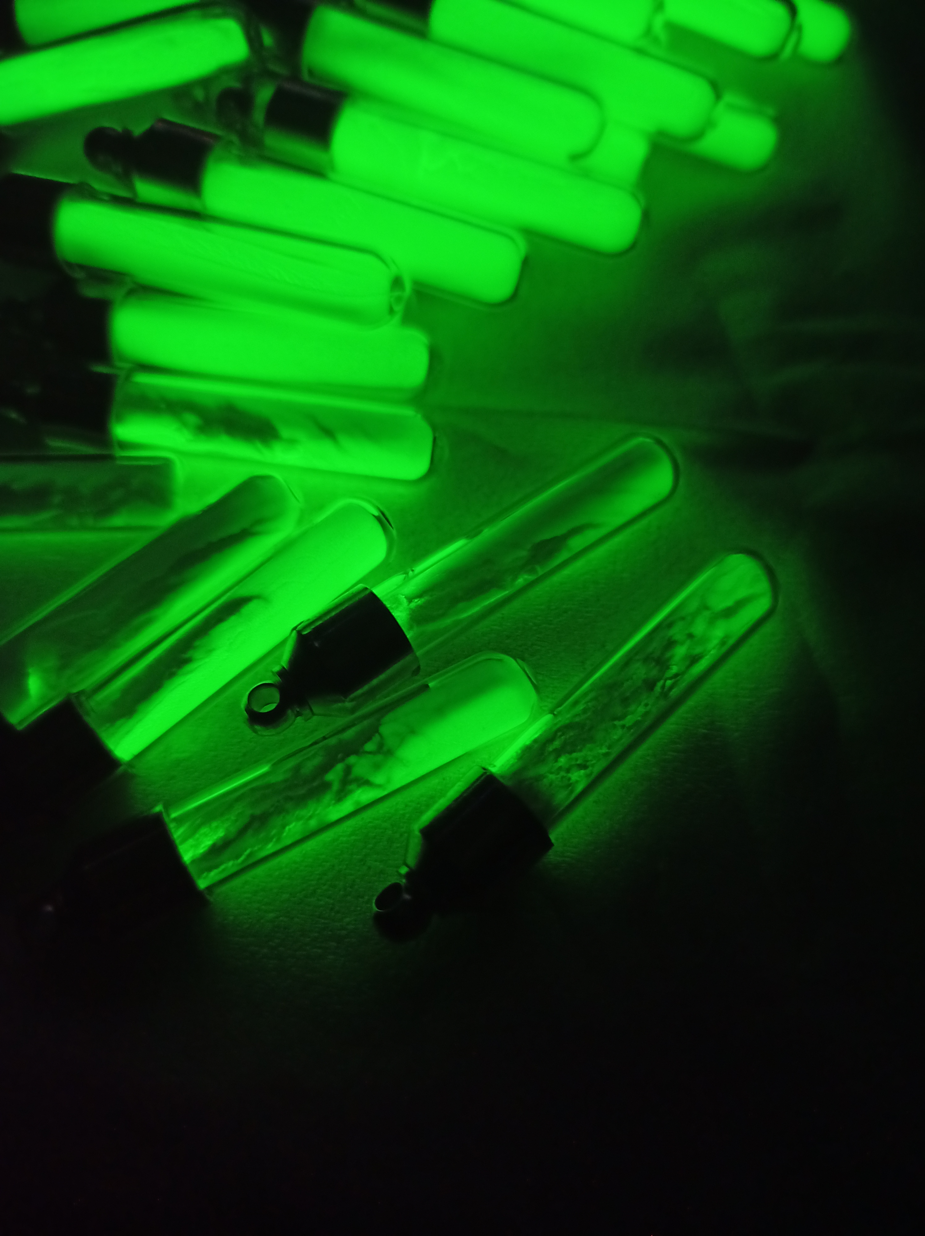 Handmade glow in the dark pendant