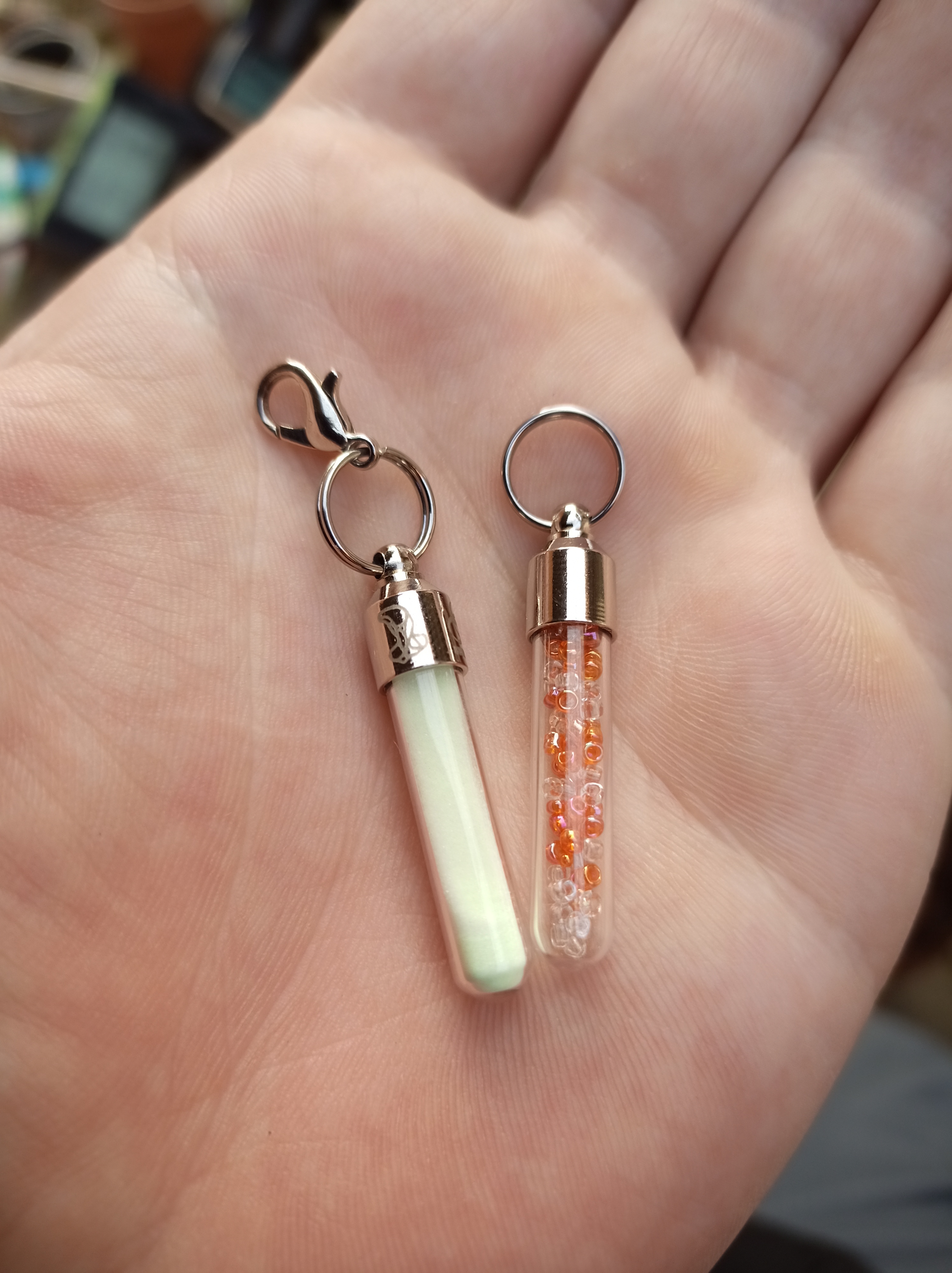 Handmade glow in the dark pendant