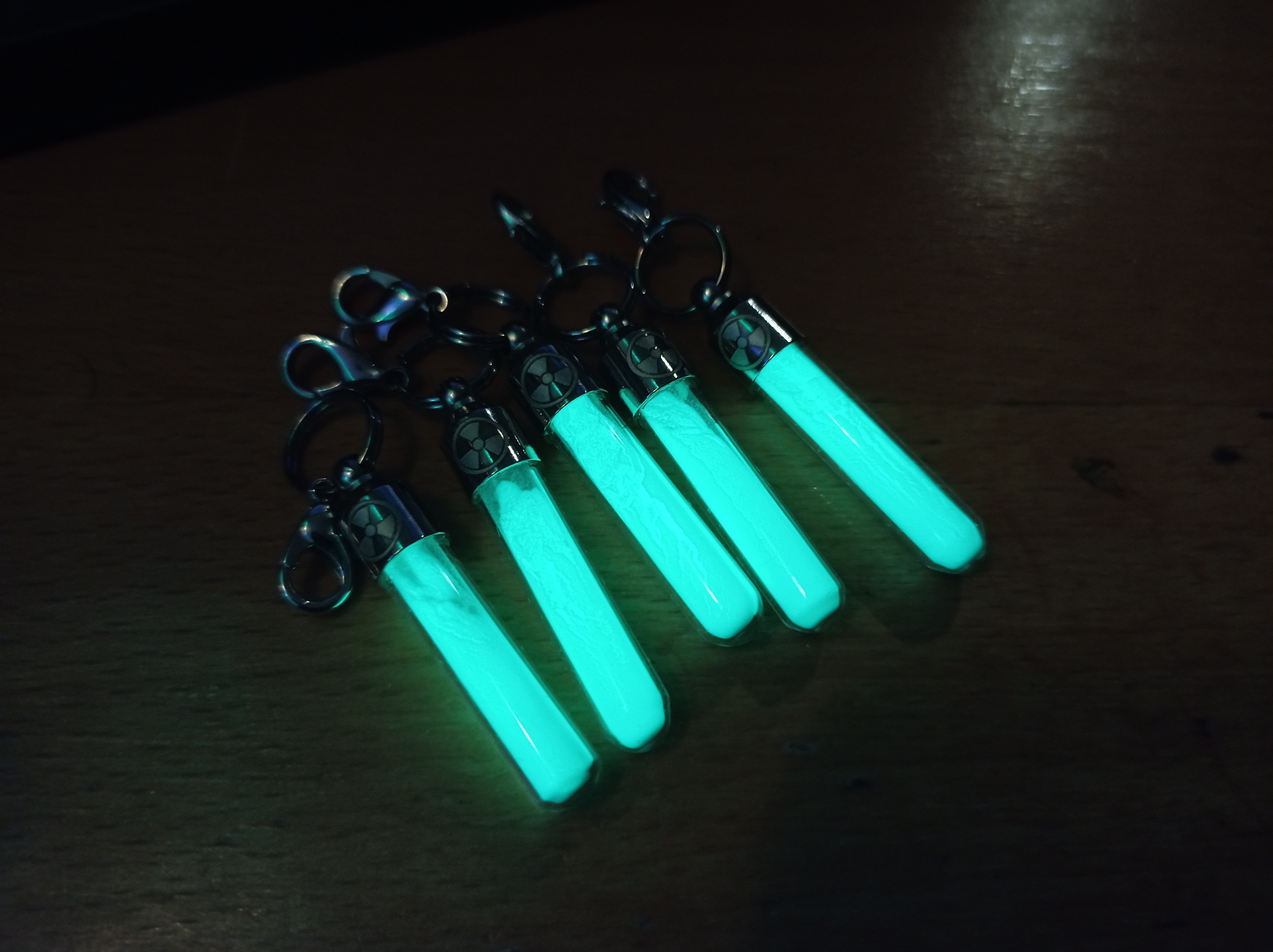 Handmade glow in the dark pendant
