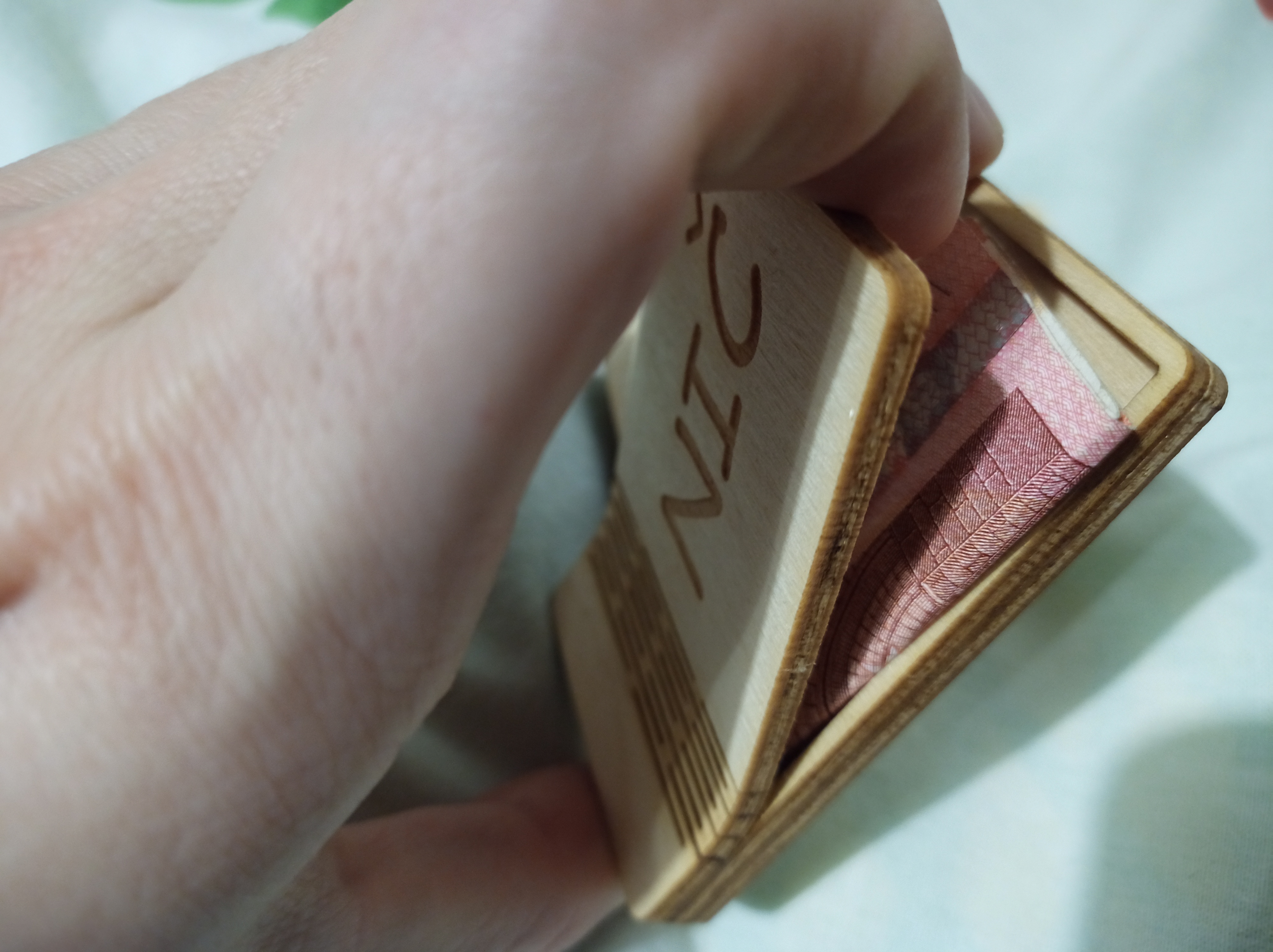 darčeková krabička na peniaze