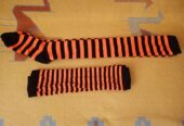Bitcoin orange socks and arm sleaves