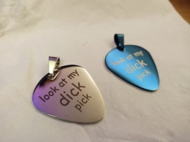 custom engraved guitar picks
