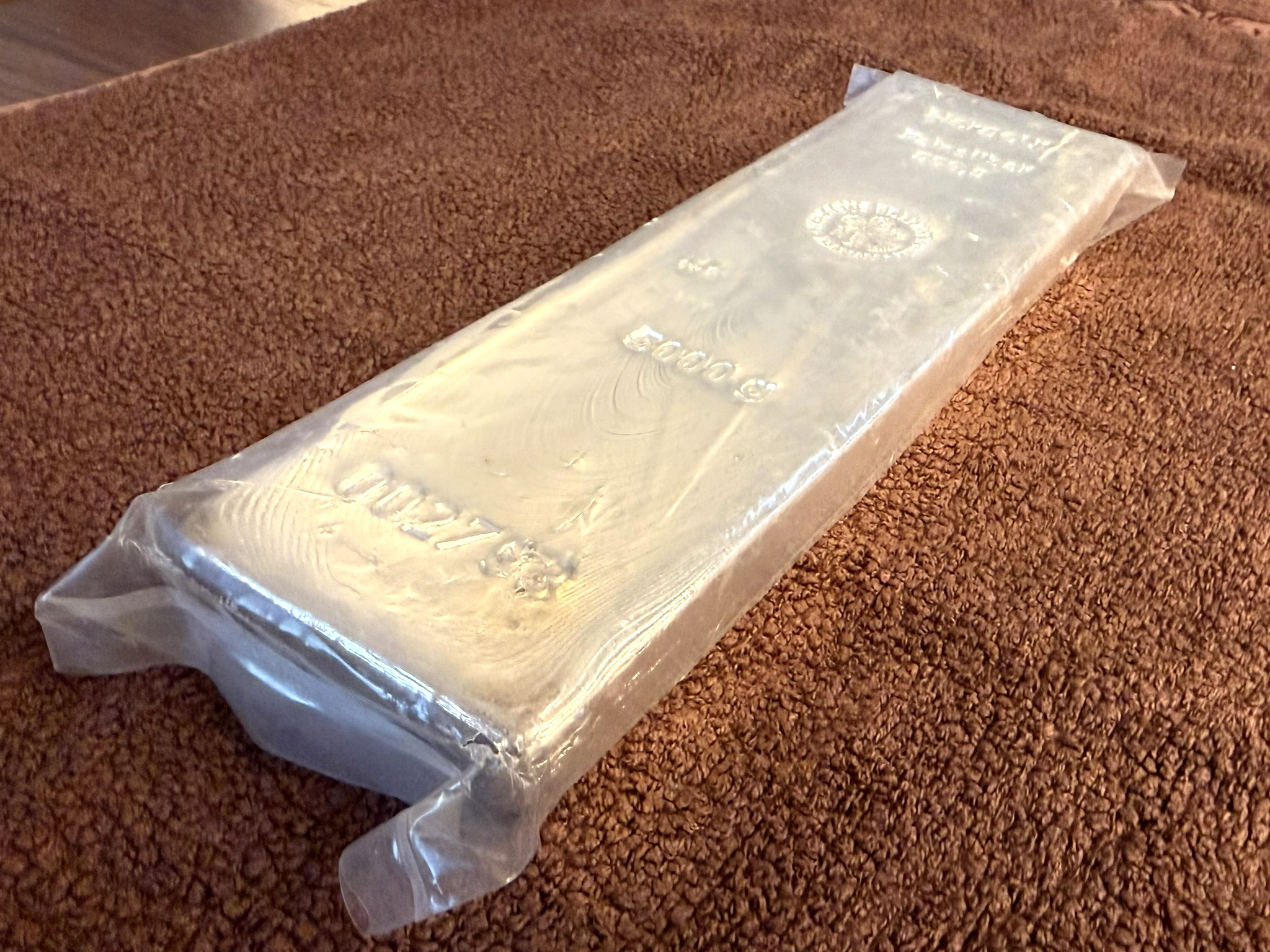 Strieborná tehla 5 kg