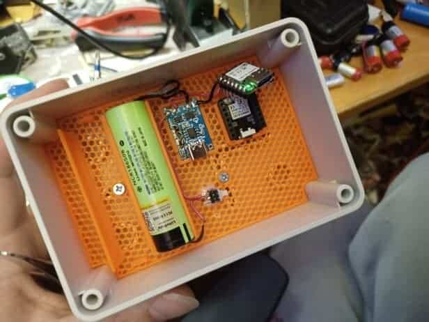 MeshCore repeater 3D tlačená vložka, kit alebo celý