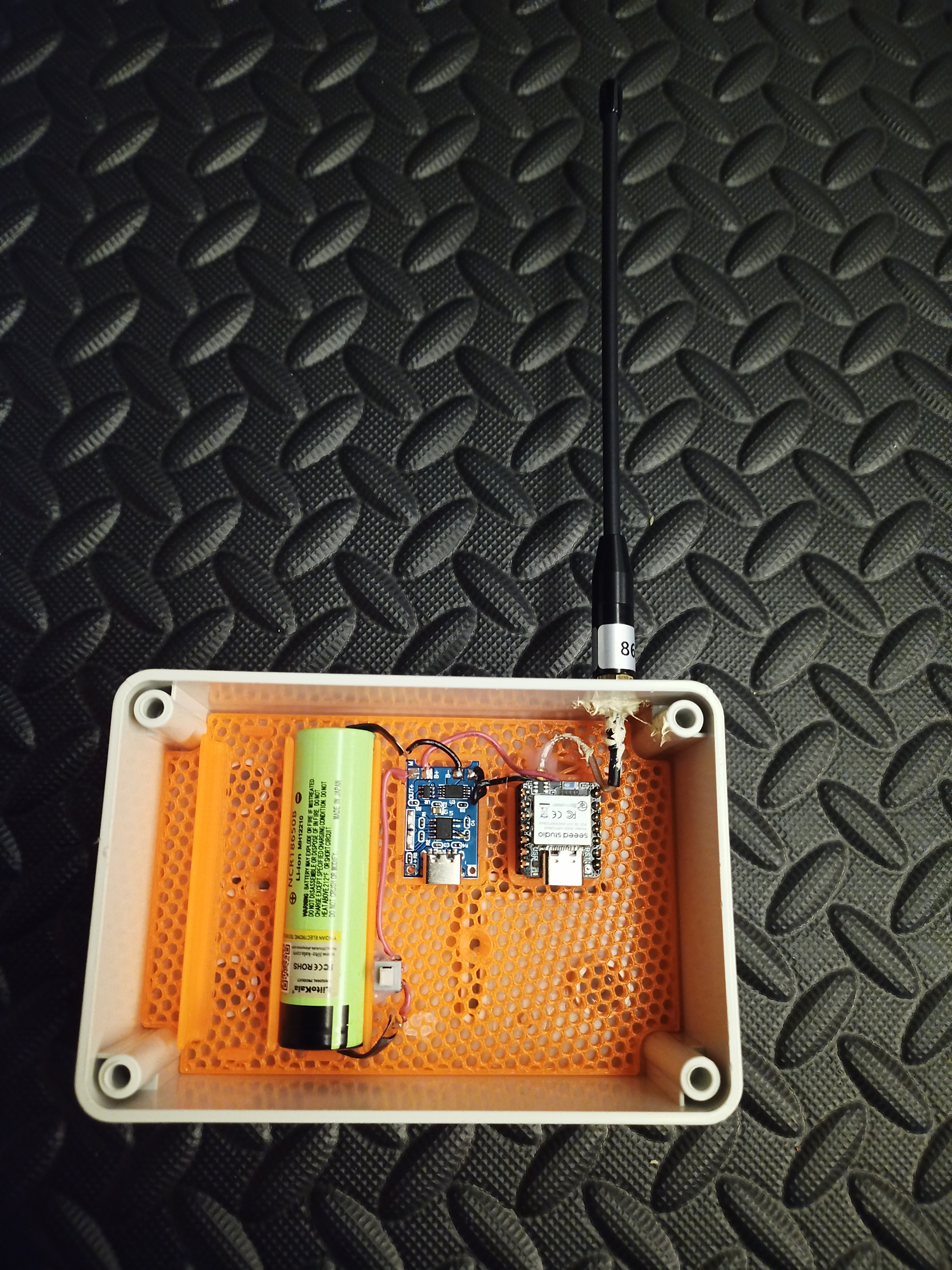 MeshCore repeater 3D tlačená vložka, kit alebo celý